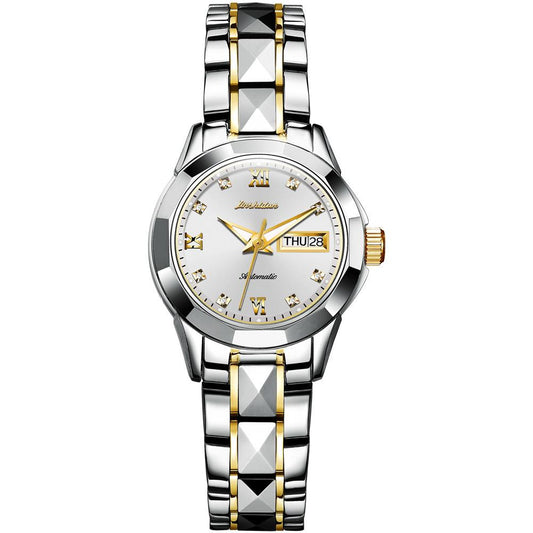 Tungsten Steel Waterproof Automatic Mechanical Women‘sâ€?Watch