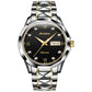Tungsten Steel Waterproof Automatic Mechanical Business Men And Women couple Watch