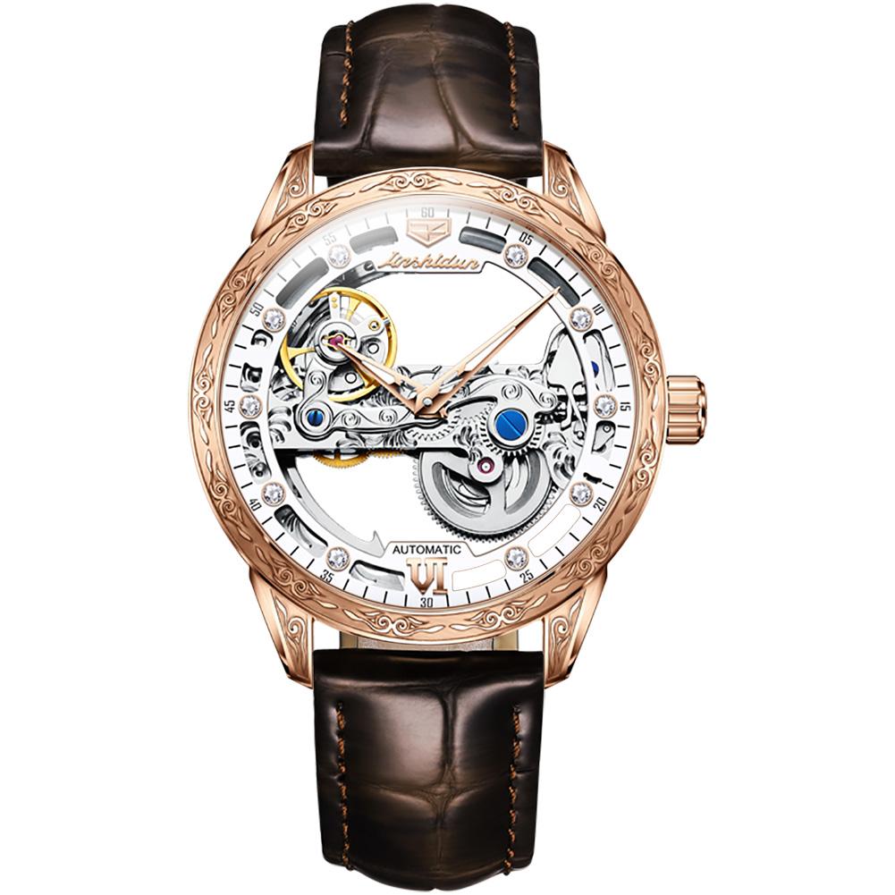 Skeleton Design Mechanical Men's Watch