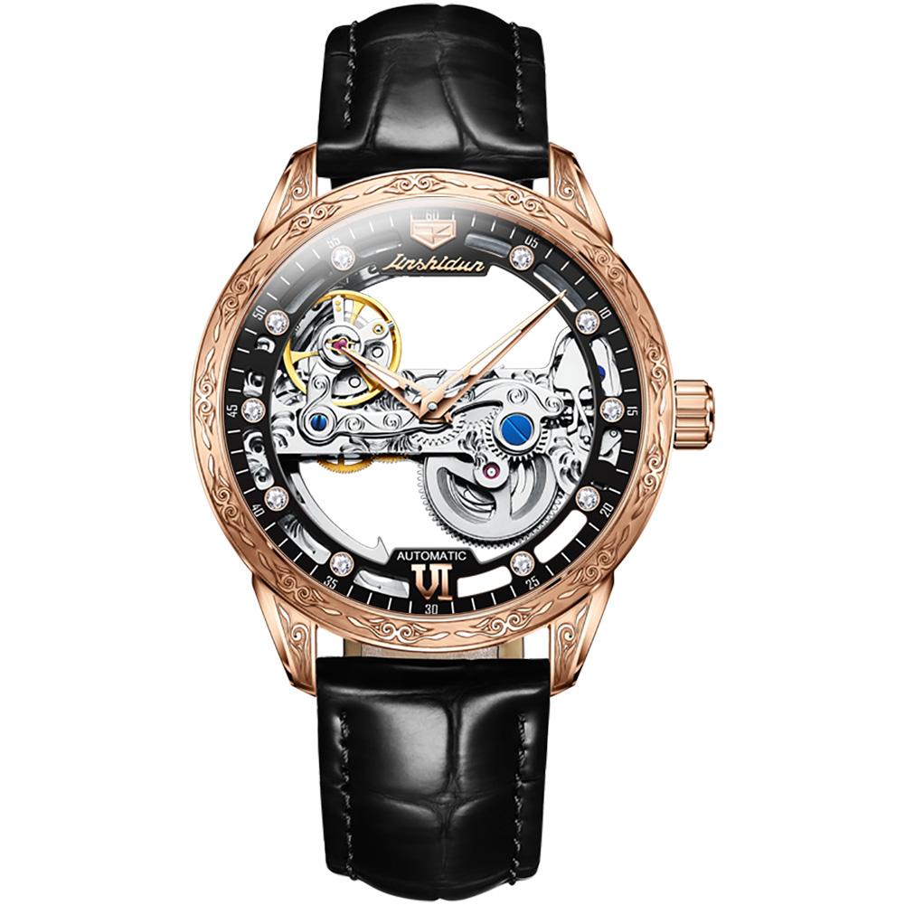 Skeleton Design Mechanical Men's Watch