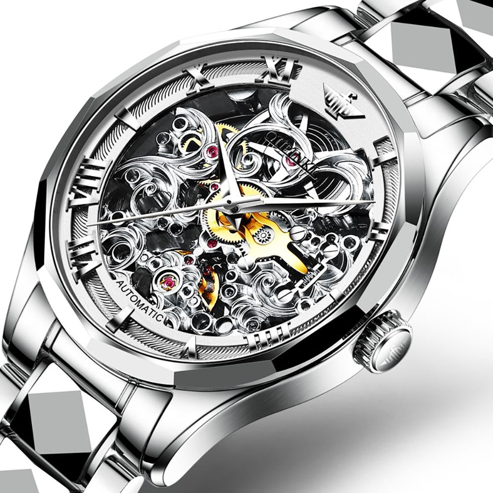 Skeleton Automatic Mechanical Menââ‚?s Watches