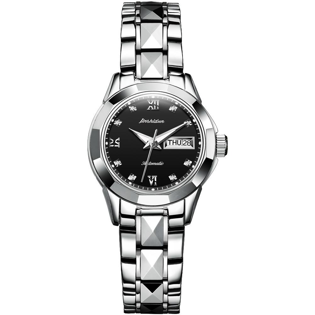 Tungsten Steel Waterproof Automatic Mechanical Business Men And Women couple Watch