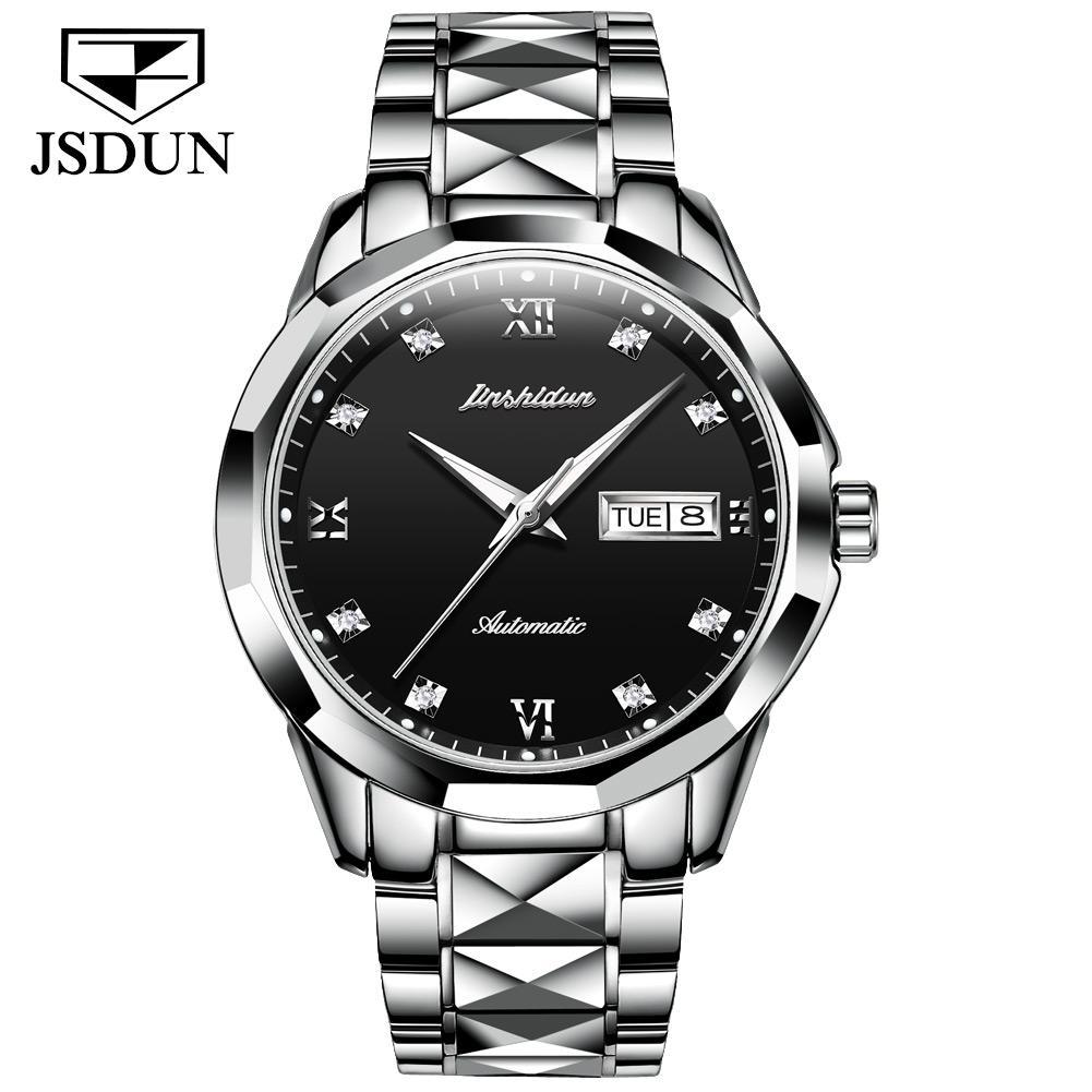 Tungsten Steel Waterproof Automatic Mechanical Business Men's Watch